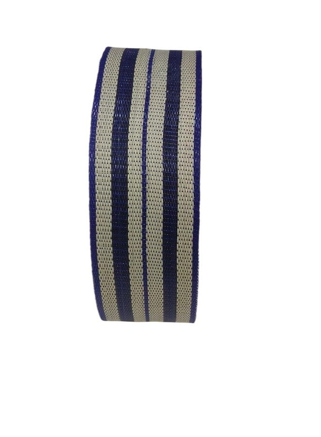 DHSVS Nylon Niwar Narrow Woven Fabric Niwar Patta Roll Tapes of Nylon for Bags, Chair, Home Textile, Shoes, Folding khat, Handicraft (2-Inch & 80 Meter) - Blue - Image 3